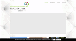 Desktop Screenshot of praxisklinik-gescher.de